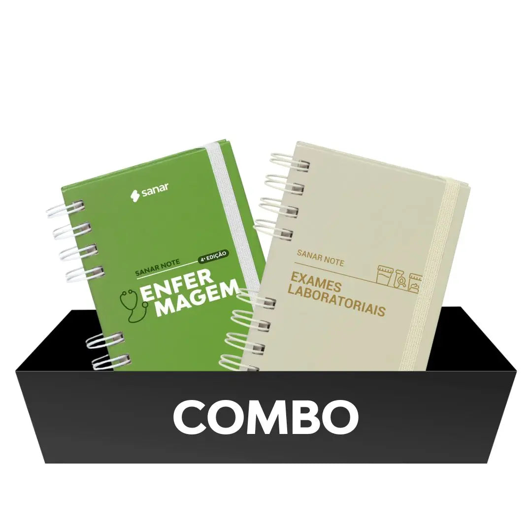 Combo prática (Enfermagem + Exames Laboratoriais) 2 Livros - Livro Técnico Sanar Saúde